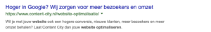 Hoger-in-Google-website-optimalisatie-SEO-Title