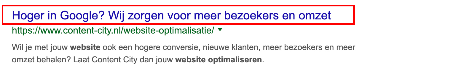 Hoger-in-Google-website-optimalisatie-SEO-Title